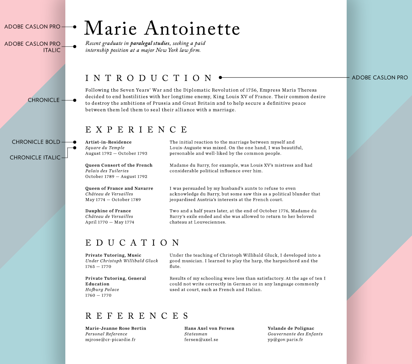 Best Font For Resume 2021 The Right Font Type And Size Resume Fonts ...